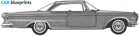 1963 Dodge Custom 880 Hardtop Coupe blueprint