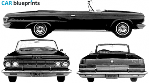 1964 Dodge Custom 880 Cabriolet blueprint