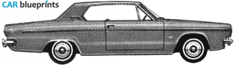 1963 Dodge Dart 2-door Hardtop Coupe blueprint