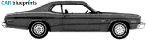 1974 Dodge Dart Sport 360 Coupe blueprint