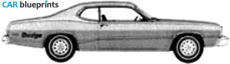 1974 Dodge Dart Sport Rallye Coupe blueprint