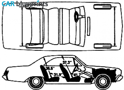 1974 Dodge Dart Swinger Coupe blueprint