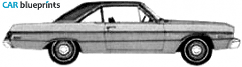 1974 Dodge Dart Swinger 2-door Hardtop Coupe blueprint