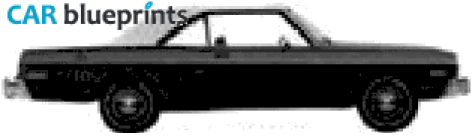 1975 Dodge Dart swinger 2-door Sedan blueprint