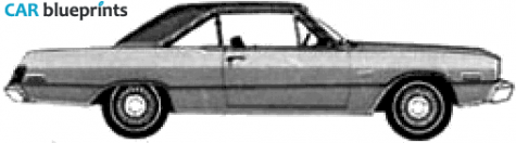 1974 Dodge Dart Swinger Special 2-door Hardtop Coupe blueprint