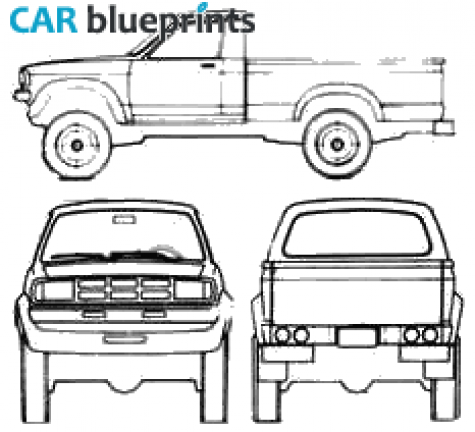 1986 Dodge Durango 4x4 Pick-up blueprint