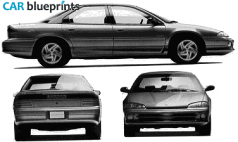 1993 Dodge Intrepid I ES Sedan blueprint