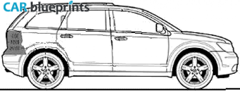 2009 Dodge Journey SXT 20 CRD SUV blueprint