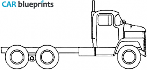 1970 Dodge LCF Tandem Axle Truck blueprint