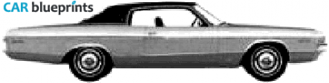 1972 Dodge Monaco 2-door Hardtop Coupe blueprint