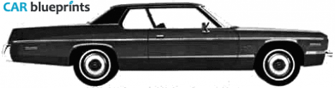 1975 Dodge Monaco 2-door Hardtop Coupe blueprint