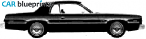 1977 Dodge Monaco 2-door Sedan blueprint