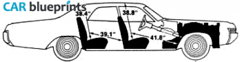 1972 Dodge Monaco 4-door Sedan blueprint