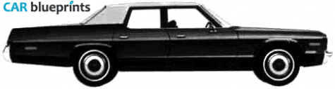 1975 Dodge Monaco Sedan blueprint