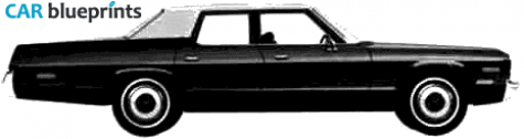 1975 Dodge Monaco Sedan blueprint