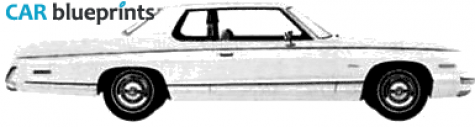 1974 Dodge Monaco Brougham 2-door Hardtop Coupe blueprint