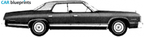 1974 Dodge Monaco Brougham Hardtop Sedan blueprint