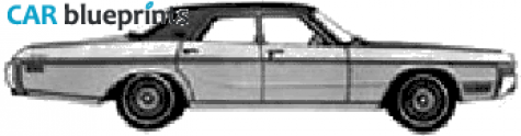 1973 Dodge Monaco brougham 4-door Sedan blueprint