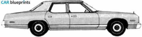 1974 Dodge Monaco Brougham Sedan blueprint