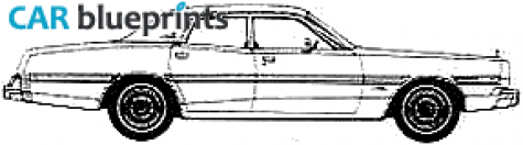 1977 Dodge Monaco Brougham Sedan blueprint