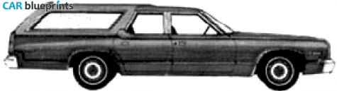 1974 Dodge Monaco Brougham Station Wagon blueprint