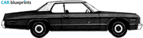 1974 Dodge Monaco Custom 2-door Hardtop Coupe blueprint