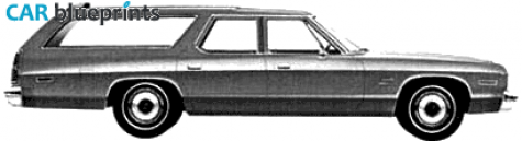 1974 Dodge Monaco Custom Station Wagon blueprint