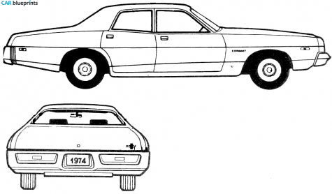 1974 Dodge Monaco Sedan blueprint