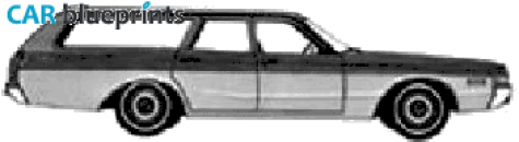 1973 Dodge Monaco station Wagon blueprint