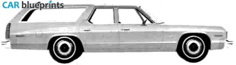 1975 Dodge Monaco Station Wagon blueprint