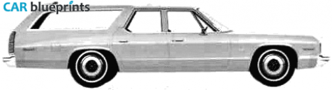 1975 Dodge Monaco Wagon blueprint