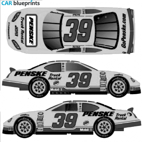 2006 Dodge Nascar Coupe blueprint