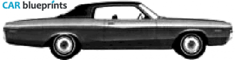 1972 Dodge Polara 2-door Hardtop Coupe blueprint