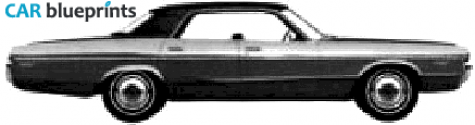 1972 Dodge Polara Hardtop Sedan blueprint