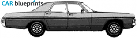 1971 Dodge Polara Sedan blueprint