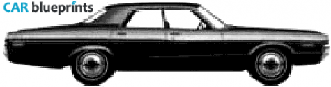 1972 Dodge Polara Sedan blueprint