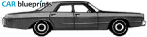 1973 Dodge Polara Sedan blueprint