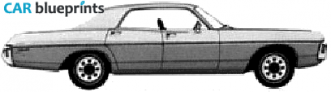 1971 Dodge Polara Custom Hardtop Sedan blueprint