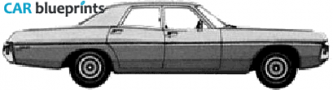 1971 Dodge Polara Custom Sedan blueprint