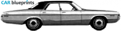 1972 Dodge Polara Custom Sedan blueprint