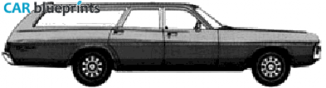 1971 Dodge Polara Custom Station Wagon blueprint