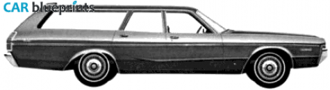 1972 Dodge Polara Custom Station Wagon blueprint