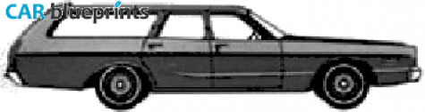 1973 Dodge Polara custom Wagon blueprint