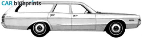 1972 Dodge Polara Custom Station Wagon blueprint