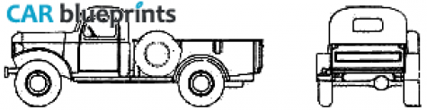 1950 Dodge Power Wagon Truck blueprint