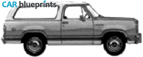 1975 Dodge Rancharger SUV blueprint