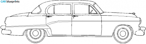 1954 Dodge Royal Sedan blueprint