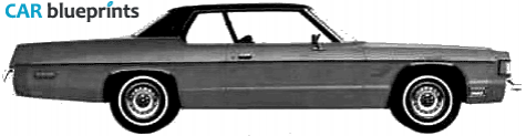 1975 Dodge Royal Monaco 2-door Hardtop Coupe blueprint