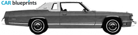 1975 Dodge Royal Monaco Brougham 2-door Hardtop Coupe blueprint