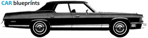 1975 Dodge Royal Monaco Brougham Hardtop Sedan blueprint